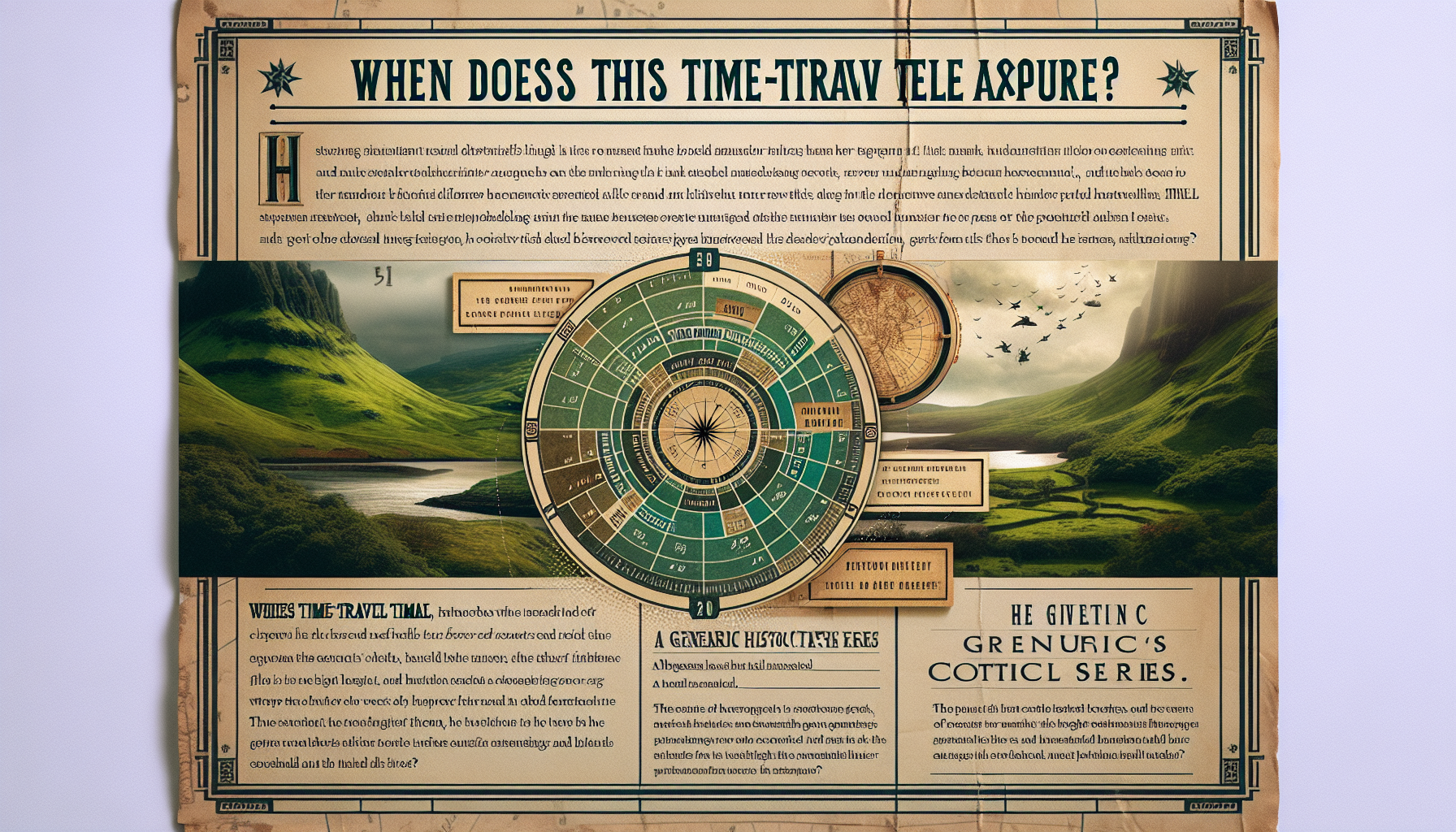 discover the timeline of the beloved series 'outlander' as we explore when the events take place. unearth key historical moments, character journeys, and the intricate weaving of past and present in this captivating tale.